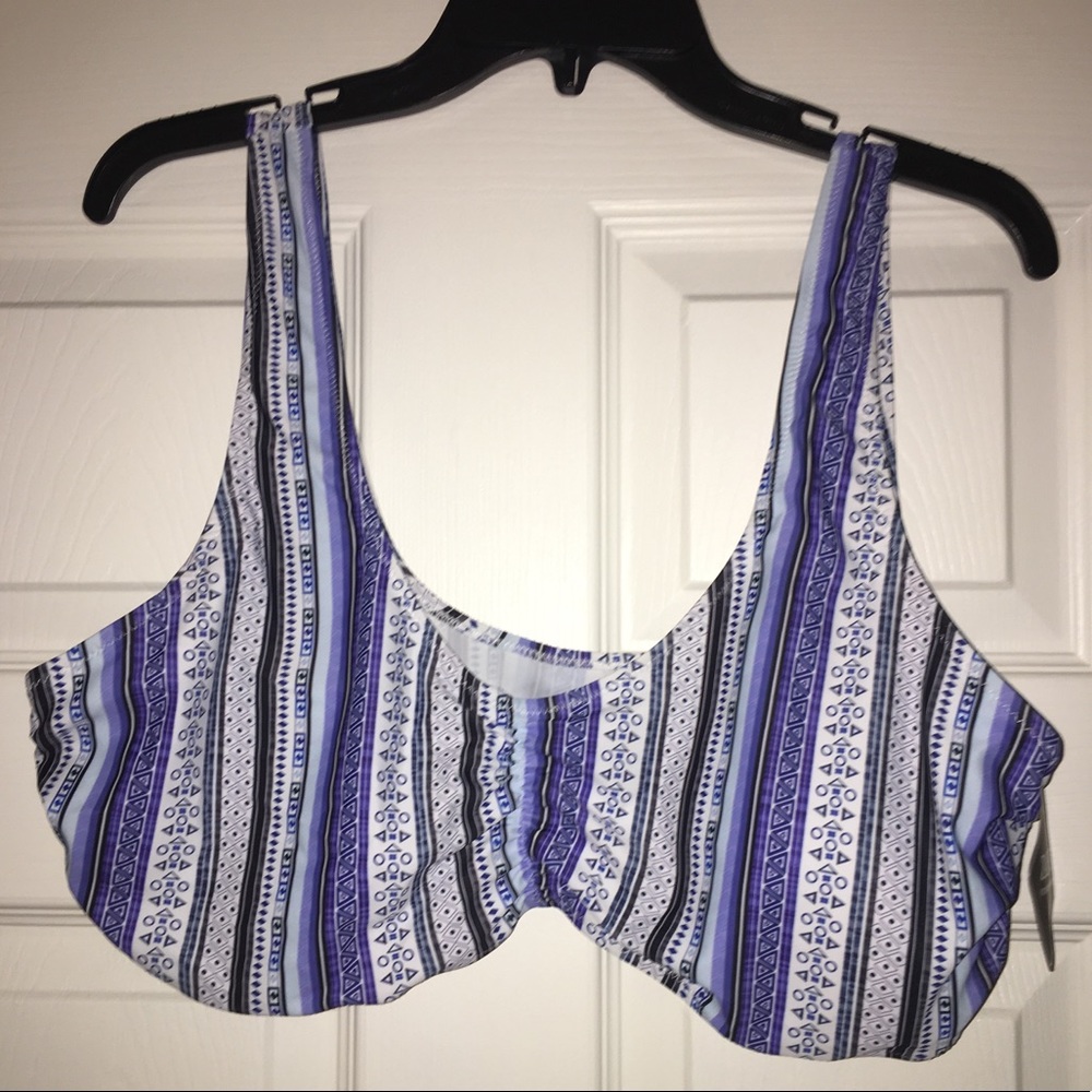 Geometric Ruched Bikini Top